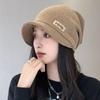 Korean Style Beanies Elastic Mask Woolen Hat Fashion Pullover Cap  Outdoor