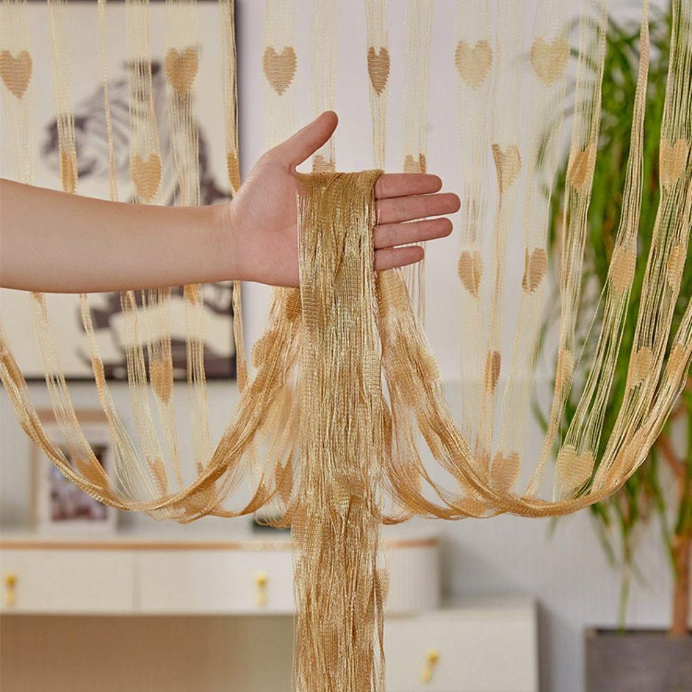 Dělicí stěna Láska Srdce Strunová závěs Šňůrkový závěs Střapcový závěs Dveřní závěs Domácí dekorace