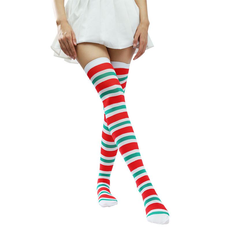 Over Halloween Cosplay Knee Thighhigh Socks Costume Festive Parties Cartoon