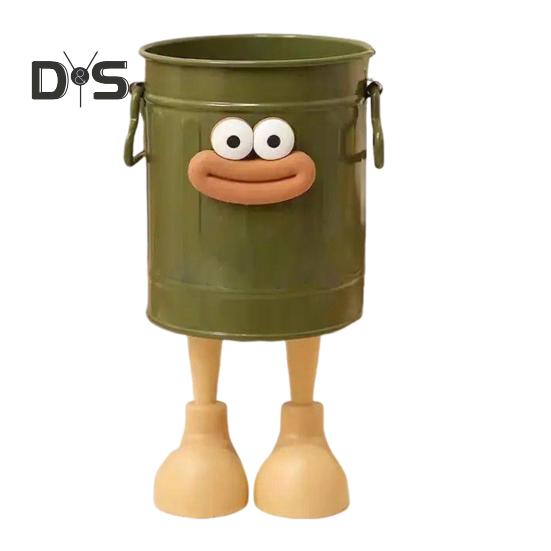 

Мультяшный держатель для ручек, круглый вертикальный держатель для карандашей для офиса, домашнего обучения, настольных принадлежностей, органайзер для хранения ручек, ластиков, мелков зелёный