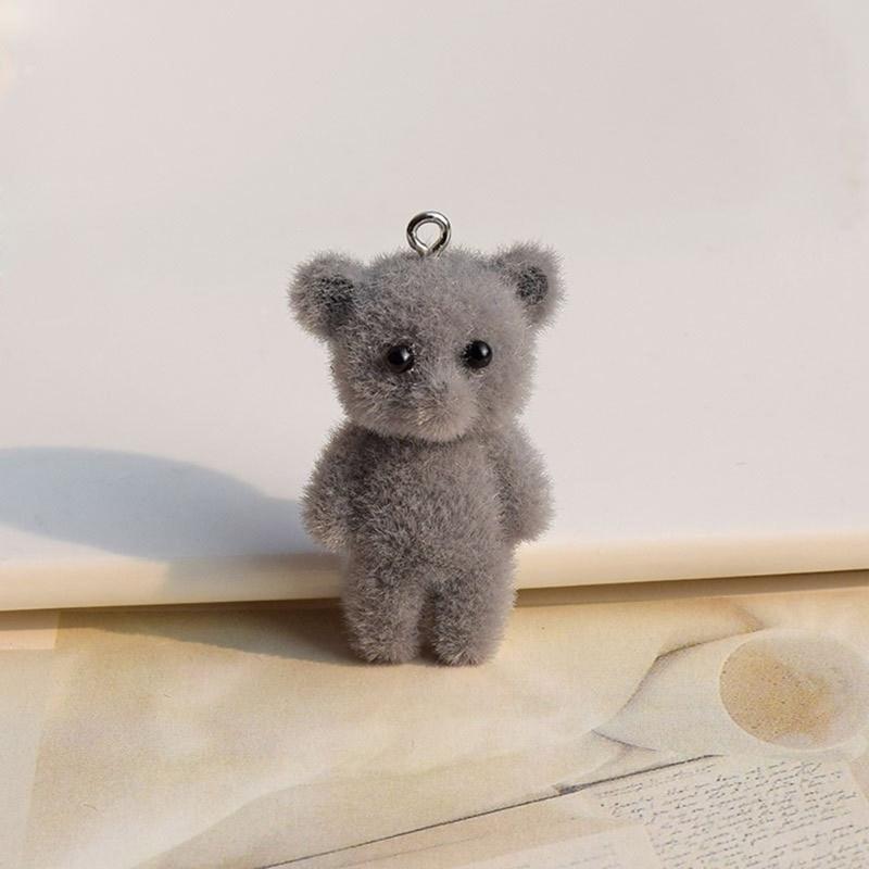 Charming 3D Cartoon Cat/Bear Keychain Cute Animal Bag Decoration for Women Girls Stylish Keychain for Car Keys and Bags
