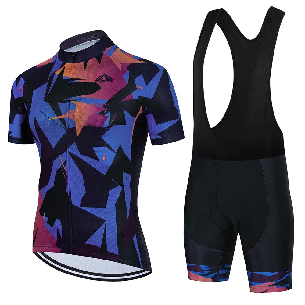 2026 Summer Breathable Suit Cycling Suit Sweat-absorbing Men's Suit Gear Bicycle Short-sleeved Breathable Mountain Bike Clothing