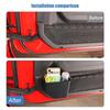 Front Door Pocket Storage Box For Jeep Wrangler JL For JT Gladiator 2018-2023 Organizer Container Stowing Tidying Accessories