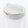 MUJI Water Bottle with MDC48A2A Horizontally-Standing Strainer, White, Approx. 1L,