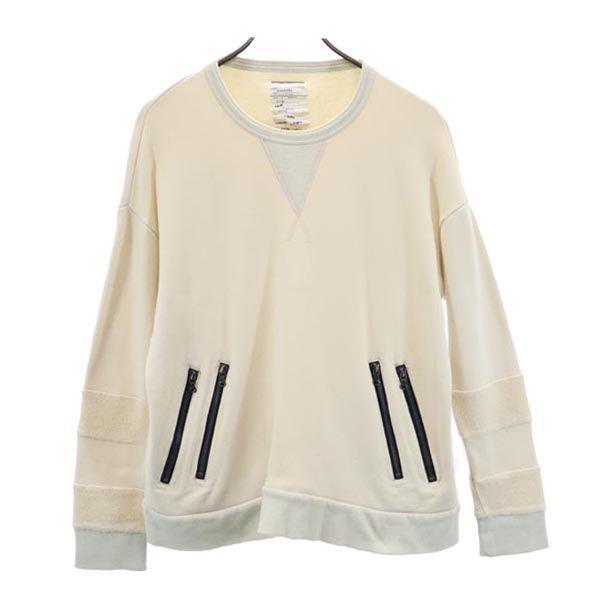 SHAREEF made in Japan Long sleeve sweat trainer 1 Beige Men's Used