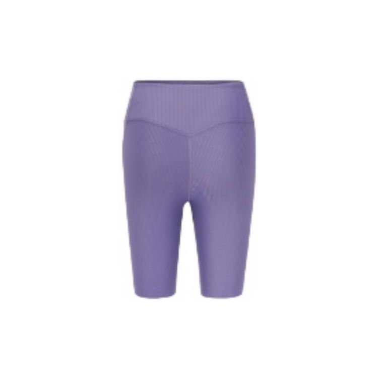 Reebok Solid Color Knitted Breathable Elastic Sports Shorts Women shorts Purple 23RCS604WGP0