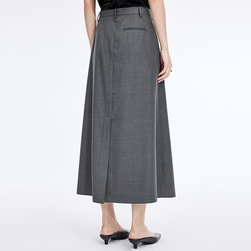 JNBY 2026 Spring A-Line Wool Blend Skirt