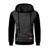Men S Casual Hooded Cardigan Sweatshirt Jacquard Knit Sport Fitness