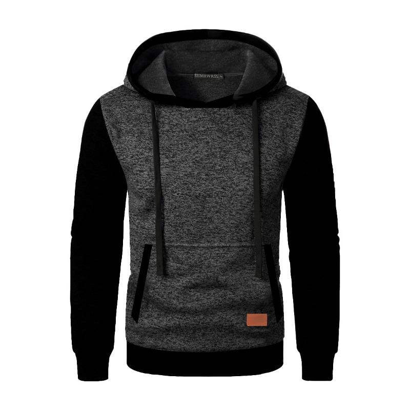 Men S Casual Hooded Cardigan Sweatshirt Jacquard Knit Sport Fitness