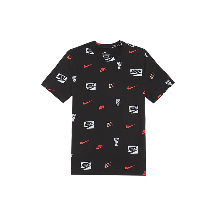 

Nike Men s Sportswear Allover Print T-Shirt Black CV8963-010 M