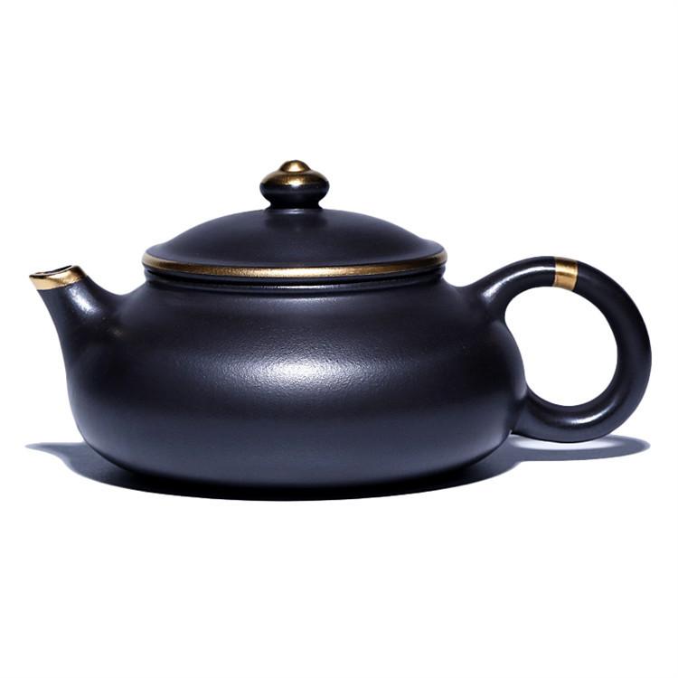 

150ml Ancient Yixing Purple Clay Teapots Handmade Han Jiang Pot Raw Ore Stone Yellow Mud Kettle Zisha Tea Set Collection Craft