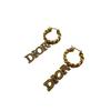 Pentru ambele urechi Cercei Hoop Swing Dior Evolution Placat cu Aur Scrisoare DIOR Lanț Aurit Piercing aurit Aurit Femei Folosiți