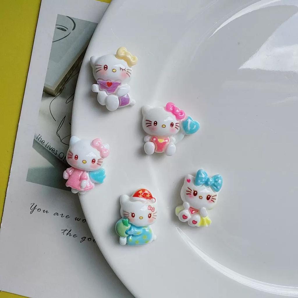 10 Pcs New Kawaii Cartoon Cute Bow Tie Pajamas For Cats Series Resin Scrapbook Diy Jewelry Gift Hairpin Accessories A143