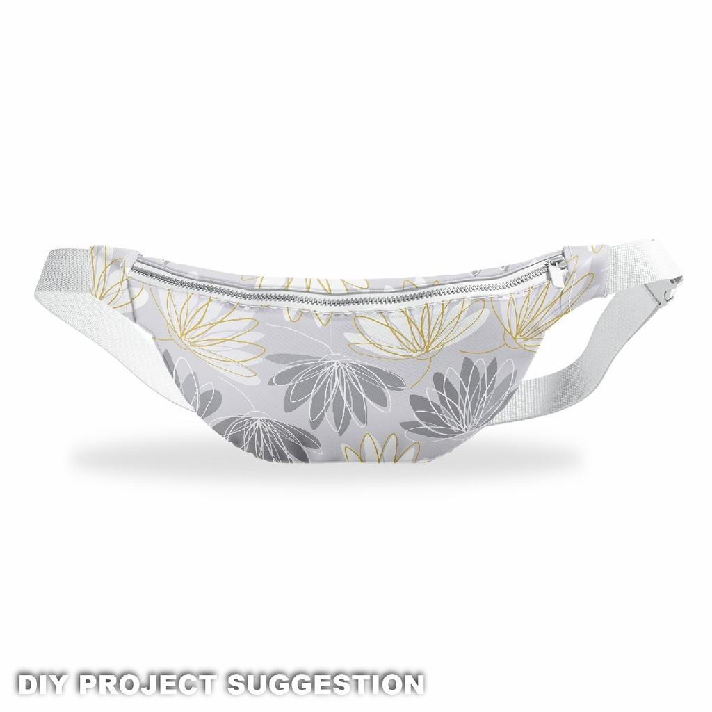 Outdoor Dekostoffe Oxford - Motiv Gezeichnete Seerosen I Dx259