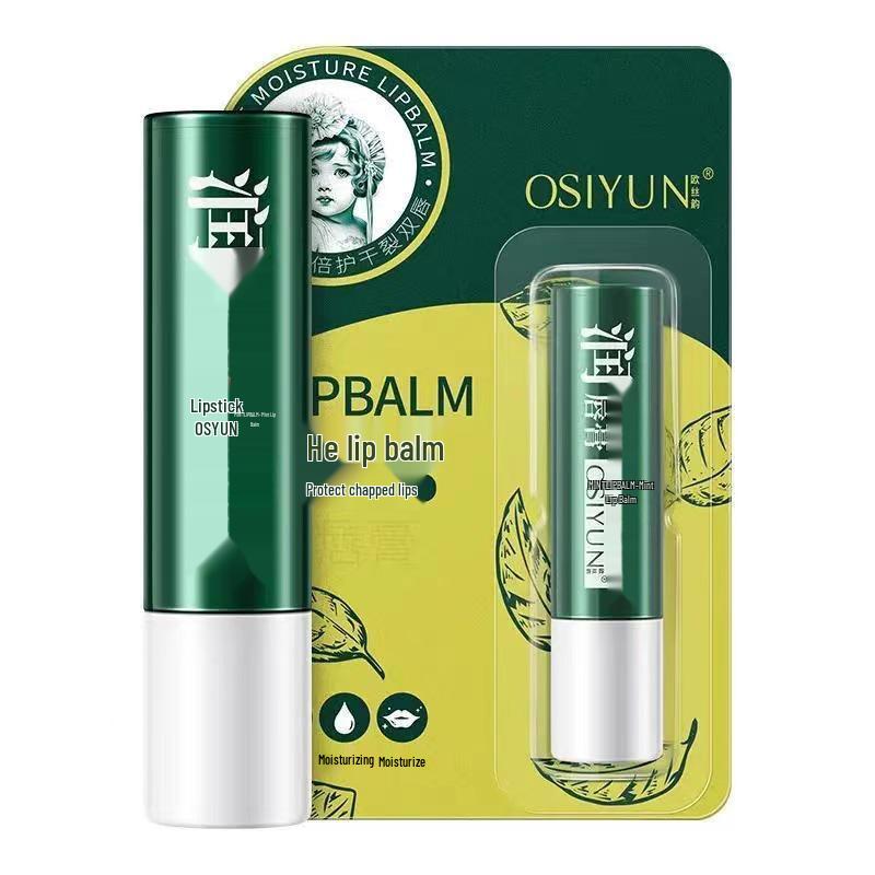 Ousiyun Mint Lip Balm: Moisturizing & Hydrating for Dry, Chapped Lips - Unisex, Students, Colorless.