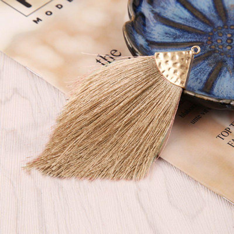 DIY Jewelry Accessories European and American Fashion Alloy Triangle Hat Tassel Tassel Earrings Pendant Bohemian Style Pendant
