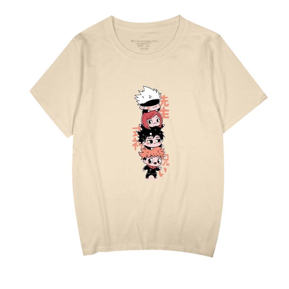 Anime Jujutsu Kaisen Printed Women Men's Fashion Cartoon Cosplay Short Sleeve T-Shirts