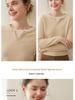 Women's Fashion Cashmere Knit Henley Neck Two-Piece Pullover - Versatile Autumn/Winter Solid Color Base Layer