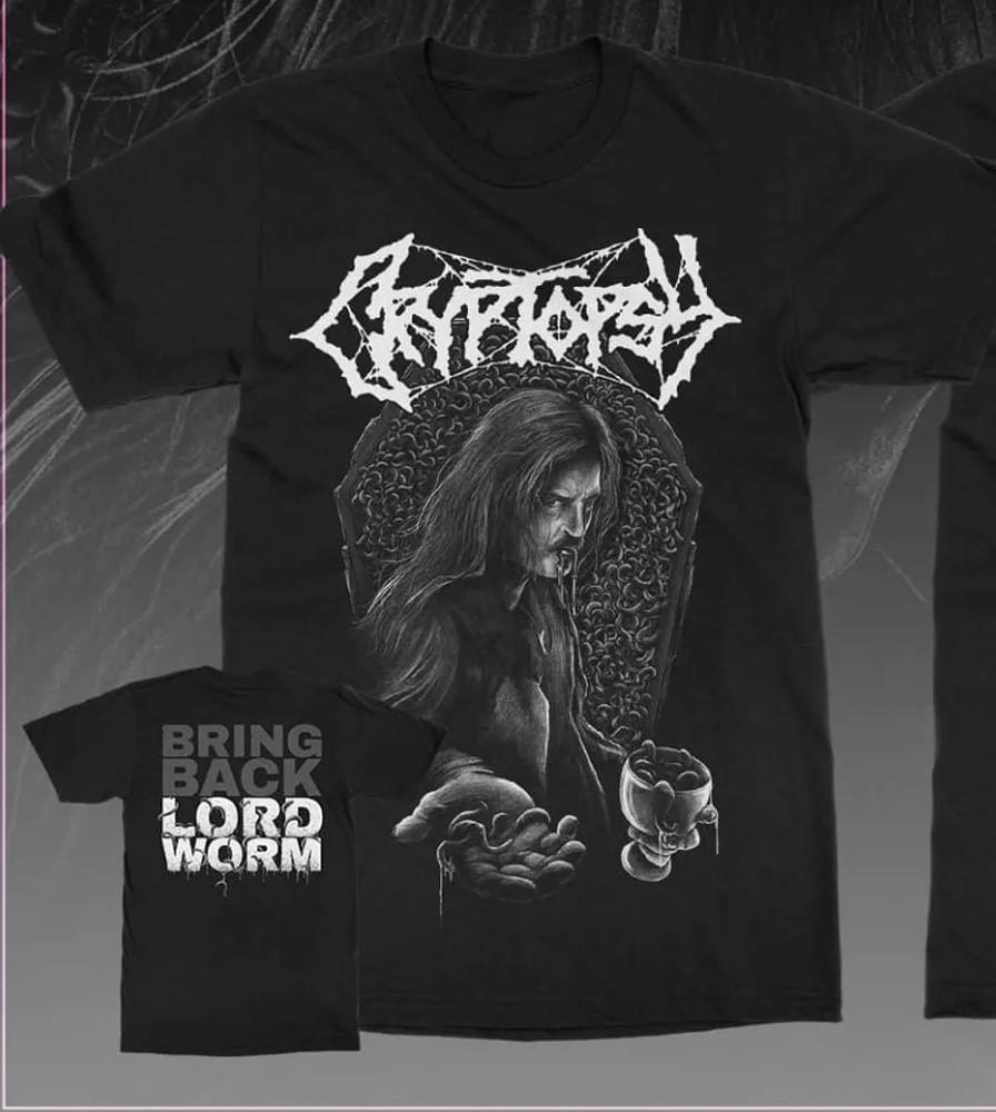 Cryptopsy band Bring Back Lord Worm Cotton T-Shirt All Size BO1172 Unisex T-Shirt S