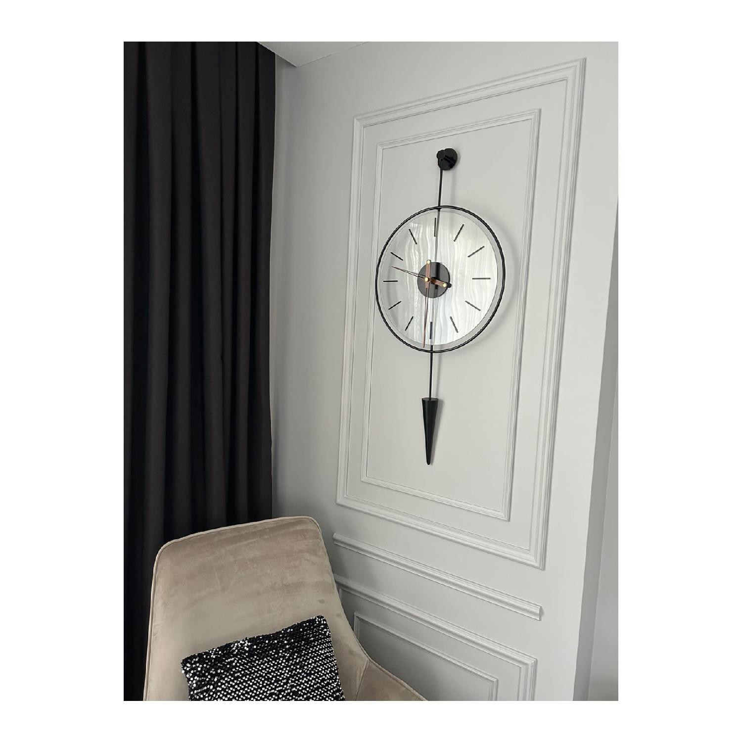 

Гравитационный маятник, черный, диаметр 40, длина 80, стеклянные современные декоративные маятниковые металлические настенные часы