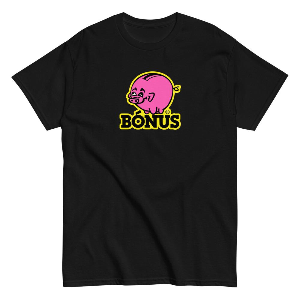 

BONUS Iceland Supermarket Pink Piggy Bank Logo Tee Reykjavik Iceland Souvenir Unisex T-Shirt XL