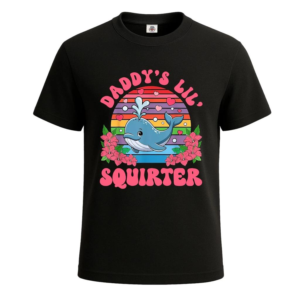 Papas Kleiner Spritzer Scherzartikel T-Shirt Lustiges 100% Baumwolle T-Shirt Herren T-Shirts Oberteil Für Herren Scherzartikel Oberteil