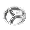 Stainless Steel Divided Lunch Plate