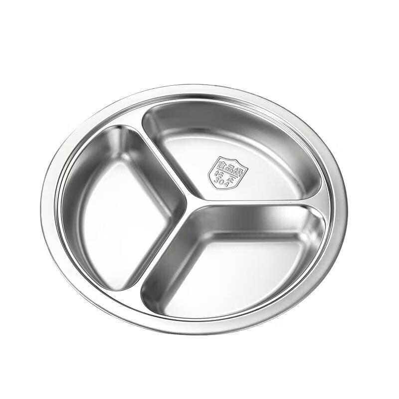 Stainless Steel Divided Lunch Plate