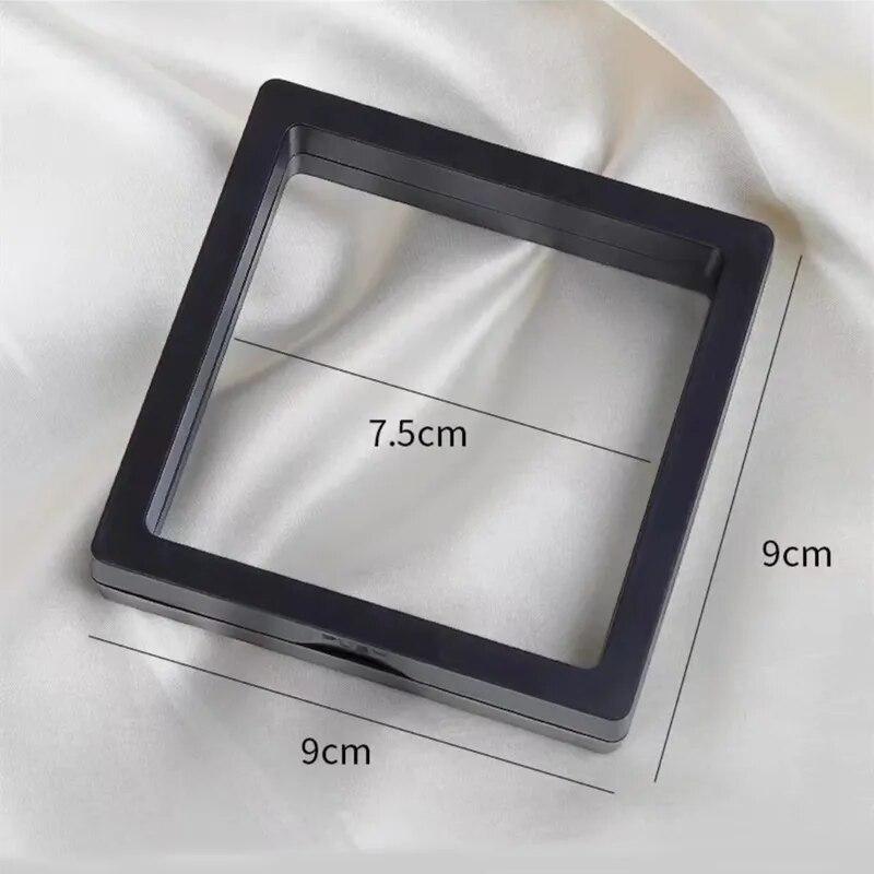 Press On Nails Container, Nail Art Decoration Jewelry Storage Box 9*9cm, Dustproof Display Case