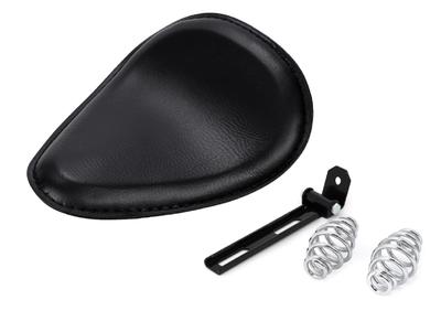 Nouveau self Universel Harley Cuir Moto Custom Solo Ressort Support Siège Fond Dur Garde-boue Plat Siège Solo Support de Siège Unique Ensemble de Ressorts Noir
