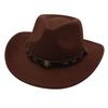 Metal Belt Top Hat Cowboy Hat Street Shot Jazz Hat Ancient Felt Hat Performance Antique Sun Hat Dance