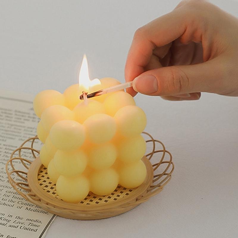 6x6cm Cube Candle Aroma Scented Candles Natural Soy Wax AromatherapyFragrant Birthday Gift