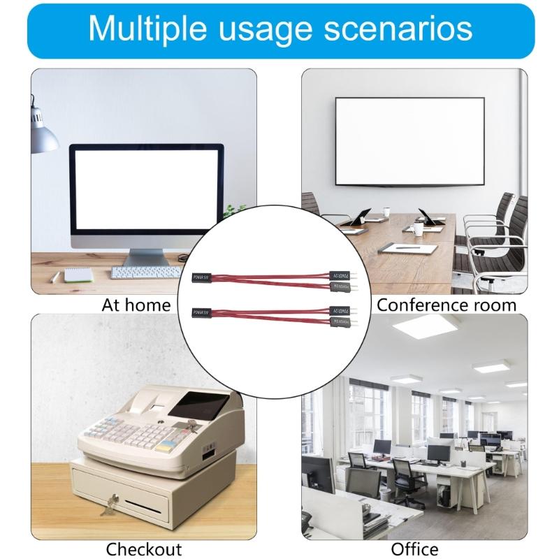 PC Power Button Desktop PC Computer Case Power Switches Push Computer Host Button Supply Supplies with Extension Cable