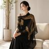 Old Money Style Sunscreen Cover-up Leopard Draped Cardigan Elegant Vintage Shawl Wrap  Women