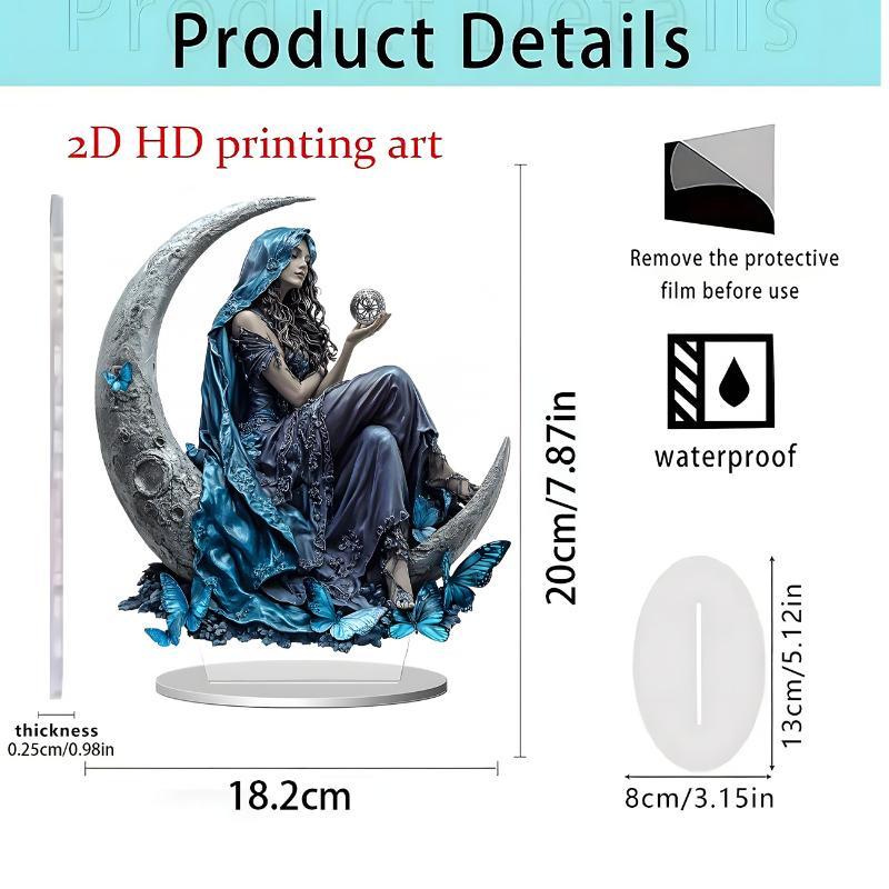 2D flaches Acryl-Display-Ornament für Heim- oder Bürodekoration – Geeignet für Tischplatten und Eingangsbereiche