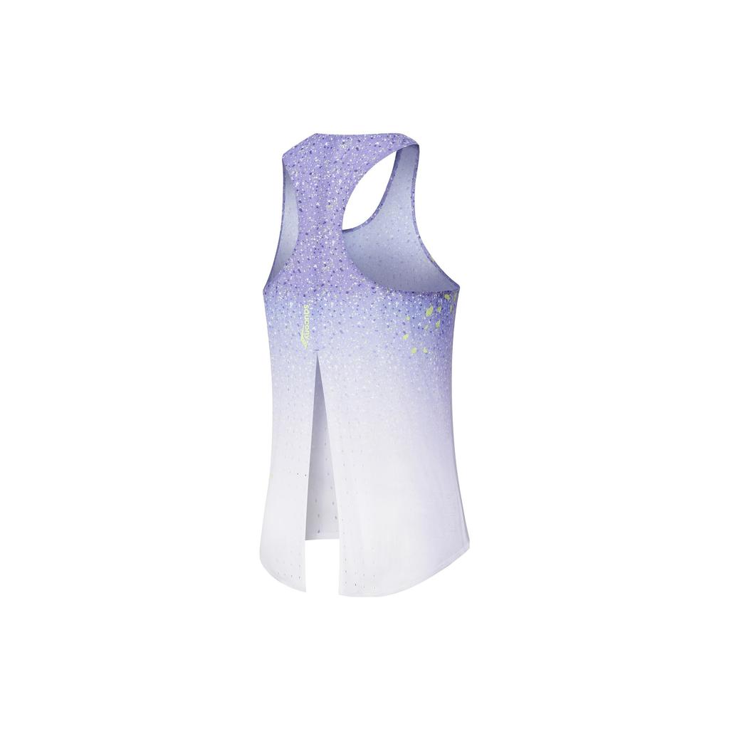 Saucony Gradient Full Print Knitted Sports Tank Top Women Tops Purple Blue SC1230125B-PR23