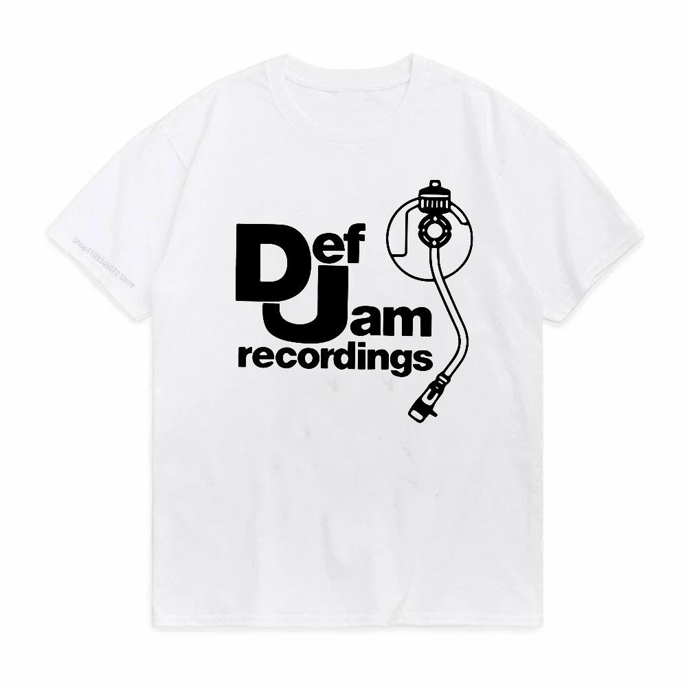 Mens DEF JAM Recordings Classic Rap Hip Hop Print NAS TShirt Mens Summer letter Graphic TShirts fashion Short Sleeve tees S