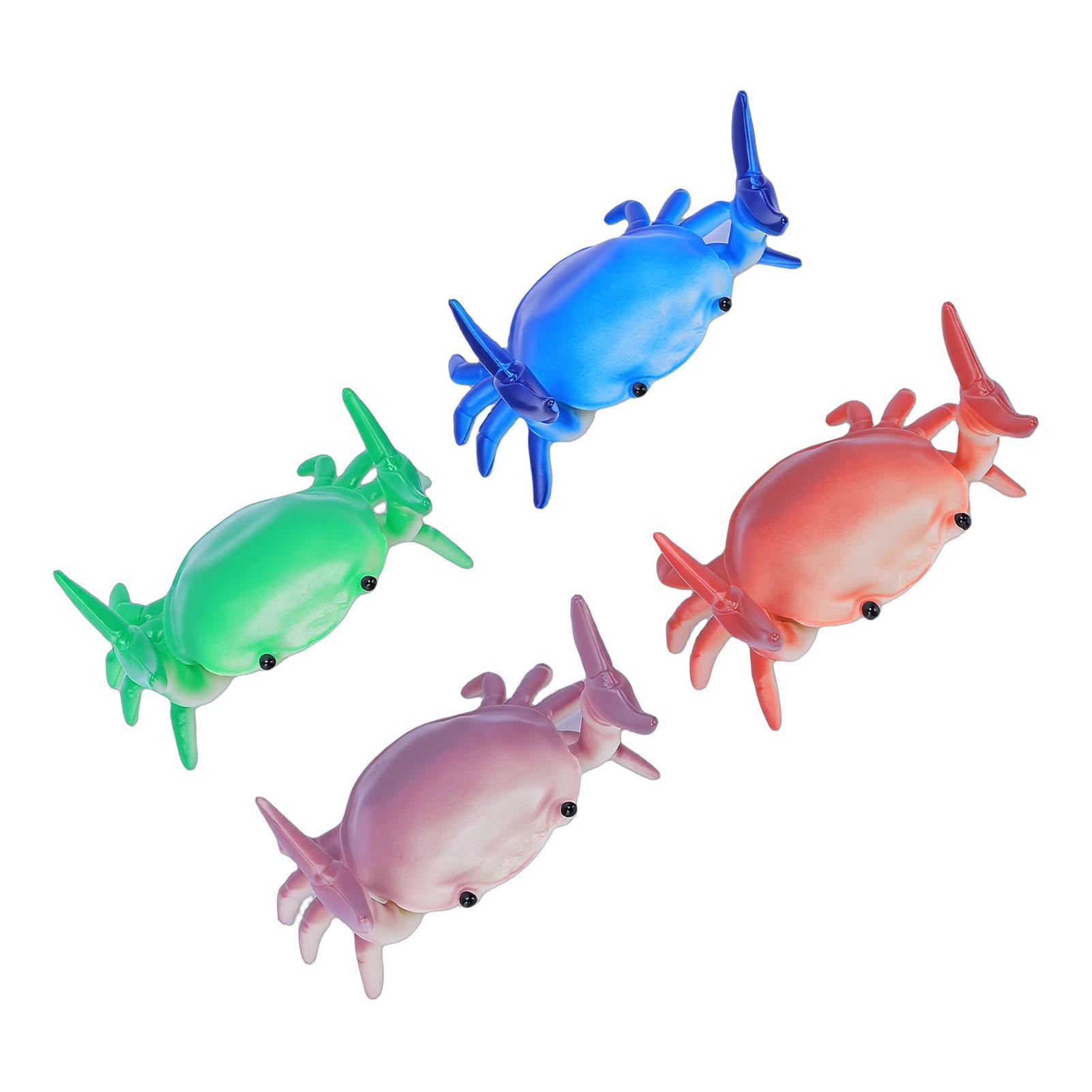 

4pcs Desk Crab Pen Holder Versatile Fun Cute Weightlifting Pencil Holder Stand for Desk