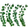 Plastic Vines Simulated Rattan Leaves Decorative Leaves Green Leaves Turtle Back Leaves Artificial Plants Gift Pipe Decoration