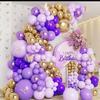 Purple Birthday Balloon Wreath Arch Background Wall Party Decoration Supplies Decoration Premium Package