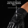 Multifunction Winter Ski Gloves Keep Warm Driving Gloves Fashion Men Leather Mittens  Cycling