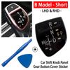 Shift Knob Panel Sticker Cover Parts Set Car Trucks Gear For BMW X1/X3/X5/X6/M3/M5 Interior Accessories Trim