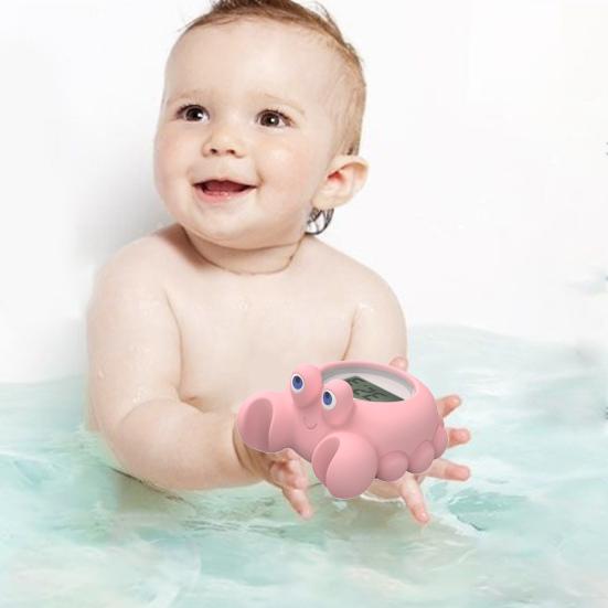 Kinder-Badethermometer, Cartoon-Ente/Krabbe/Wal/Oktopus-Form, Wassertemperatur-Messwerkzeug, präzise Messung, wasserdichtes Thermometer für die Dusche