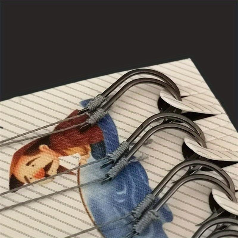 5 szt. Haczyki Haczyk Wędkarski Dobrze Zawiązany Mocna Żyłka Konna Podwójny Haczyk Haczyk Wędkarski Akcesoria Sprzęt Wędkarski Haczyki Przyponowe Podwójne Haczyki Przyponowe