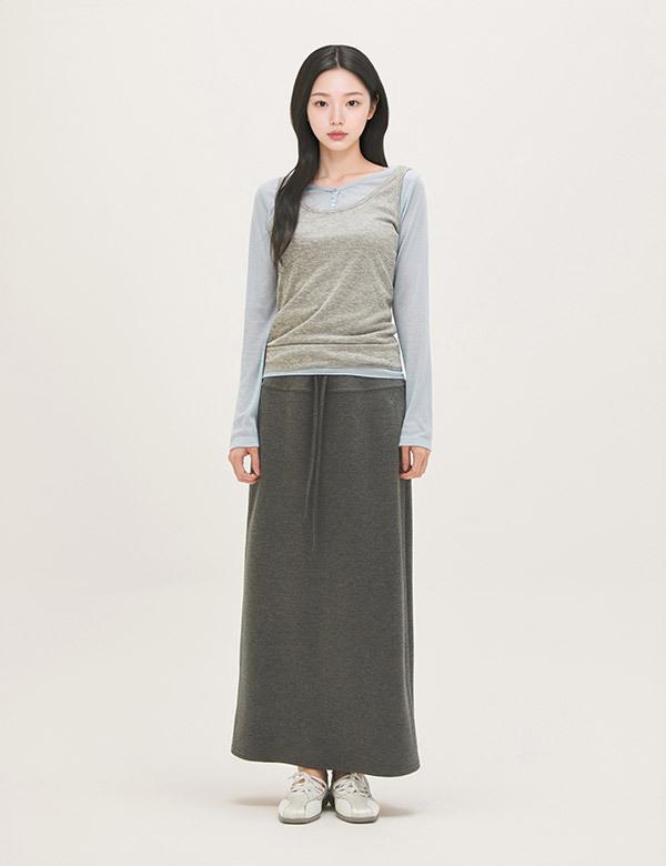 ROEM Layered Long Sleeve T-Shirt Rmlwg24Rt1