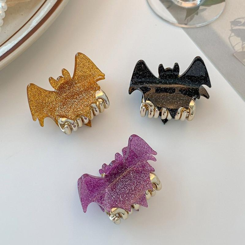 Halloween Style Bat Wing Shape Woman Teens Ponytail Hair Claw Delicate Hair Clip Anti-slip Taking Photo Hair Accessories