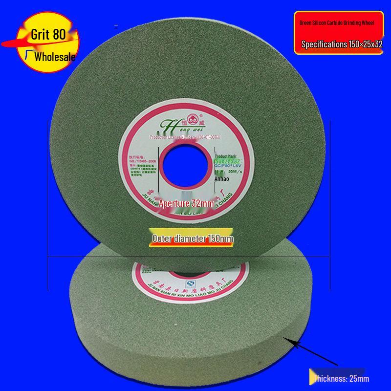 Multi-Material Grinding Wheel: White Corundum, Brown Corundum, Green Silicon Carbide - Perfect for Bench Grinders and Knife Sharpeners