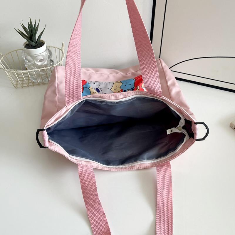 2. New Tote Bag, Cartoon Cute One-shoulder Cross-body Bag, Large-capacity Make-up Bag Trendy Bag for the School Season