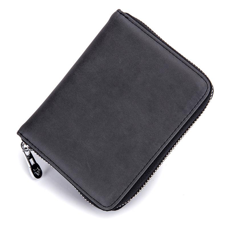 Organ card bag men s passport bag card wallet wallet, leather multi-function women s anti-theft RFID card holder