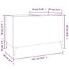 VidaXL Record Cabinet Sonoma Oak 74.5x38x48 Cm Engineered Wood 831968